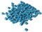 125 5mm Blue Square Beads Small Cube Beads Vintage Plastic Spacer Beads